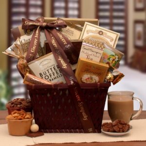 sending our prayers sympathy gift basket sympathy gift baskets 