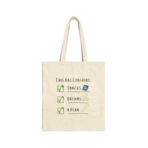 cotton canvas tote bag